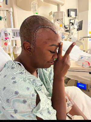 This was such an epic moment for me! I had my second aneurysm clipped and was an official brain aneurysm survivor