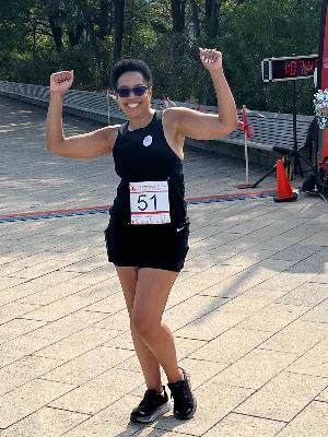 Ready for my 10th race! I survived a brain aneurysm rupture and stroke 10 years ago. (Sept. 2016) �TM���