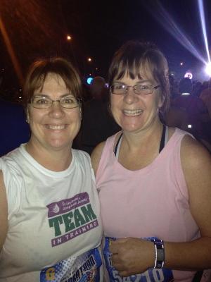 Krys and I enjoying an early morning run!